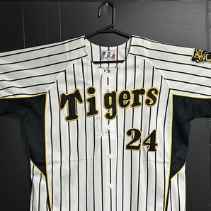 極美品 WORLD SPORTS GOODS HANSHIN Tigers 阪神タイガース #24 桧山進次郎 応援/レプリカ ユニフォーム LLサイズ 刺繍タイプの画像2