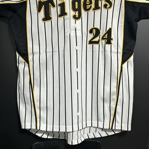 極美品 WORLD SPORTS GOODS HANSHIN Tigers 阪神タイガース #24 桧山進次郎 応援/レプリカ ユニフォーム LLサイズ 刺繍タイプの画像3