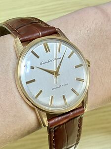 R6年2月OH済 SEIKO LORD MARVEL セイコー ロードマーベル 手巻き 23石 筆記体ロゴ GPケース 1964年 新品革ベルト アンティーク 