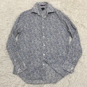 ★花柄デザイン★PAUL SMITH ポールスミス メンズ 長袖シャツ 花柄シャツ ネコポス配送！ コットンシャツ 花柄