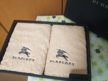 BURBERRY フェイスタオル バーバリー タオルセット ノバチェック フェイスタオル ペアセット セリーヌ フェンディ_画像1