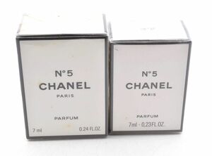 未使用 7ml Chanel シャネル No5 PARFUM パルファム 香水 2セット 箱付き b0306010