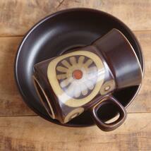 デンビー アラベスク コーヒーカップ ソーサー イギリス ヴィンテージ 食器 DENBY Arabesque レトロ モダン #231217-5 陶器 おしゃれ_画像10