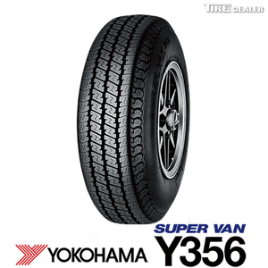 【配送方法限定】 ヨコハマ 145/80R12 80/78N YOKOHAMA SUPER VAN Y356 バン用 サマータイヤ 4本セット