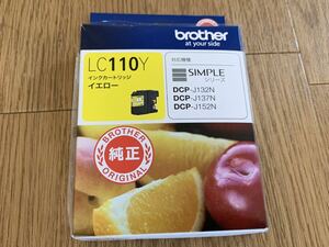★☆ brother インクカートリッジ LC110Y イエロー 送料140円～ ブラザー純正 J132N DCP-J137N DCP-J152N 新品 プリンター