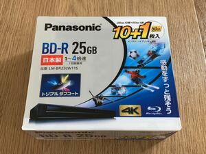 ** Panasonic BD-R 25GB 4 speed LM-BR25LW11S 10 sheets +1 sheets Blue-ray disk new goods unused unopened one side 1 layer postscript type postage 520 jpy ~ Panasonic 