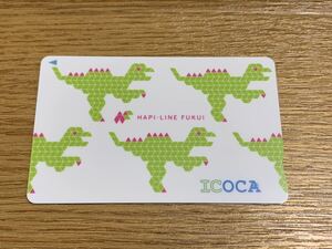 ★☆ ハピラインふくい ICOCA 新品同様 デポジットのみ 送料63円～ イコカ 特別デザイン Suica PASMO 交通系ICカード 福井県 第3セクター