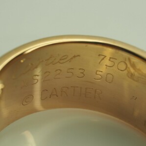 1円～！Cartier カルティエ C2ダイヤリング 750YG K18YG 50 実寸日本サイズ12号 ご希望の方にカルティエの箱をお付け致しますの画像4