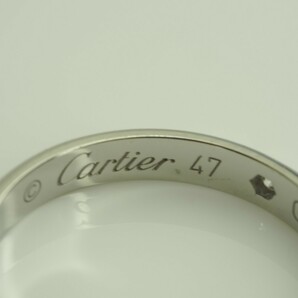 リピーター割り引き適用済み！Cartier カルティエ 天然ダイヤモンドウェディングリング Pt950 47 日本サイズ7号 保証書 指輪 の画像4