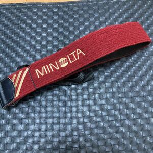 『送料無料』ミノルタ　MINOLTA ストラップ　赤系