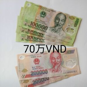 ベトナムドン紙幣　送料込　70万VND