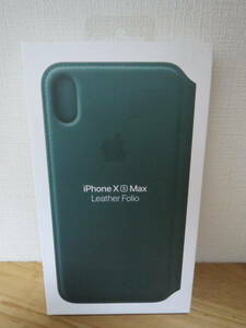  純正 国内正規品 Apple アップル iPhone Xs Max Leather Folio レザーフォリオ (フォレストグリーン) MRX42FE/A