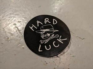 NEW HARD LUCK hard rack sticker skateboard hard core California ( bulk buying OK)