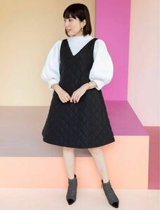 【完売/美品】トレフルプラスワン キルティング ワンピース short丈