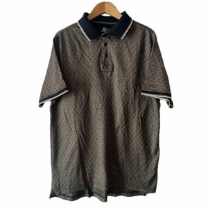 R&R CASUAL メンズ半袖コットンシャツ USED M ブラウン系