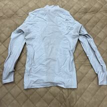 超お値打ち出品小さめサイズ MIZUNO バイオギアゴルフLady's ICE TOUCH モックネックコンプレッションシャツ S グレー usedほぼ新品_画像2