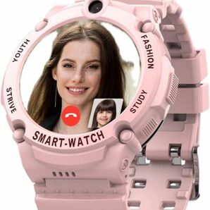 多機能4G腕時計 GPS子供用スマートウォッチ 小学生 贈り物 誕生日 ピンク