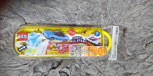  Tomica combination set chopsticks 16.5cm spoon 13cm Tomica 21 CCA1 case 19.8×6×1.6cm chopsticks 16.5cm new goods * unopened * prompt decision Takara Tommy 