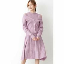 ジルスチュアート　ニットカーディガン　ワンピース　セットアップ　Jill STUART 長袖 秋冬 フリーサイズ　F きれいめ _画像1