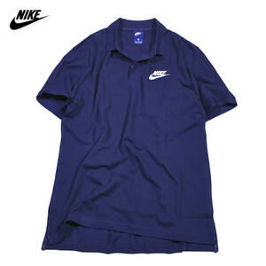 【新品】ナイキ マッチアップ 半袖 ポロシャツ【429：紺】M ピケ NIKE