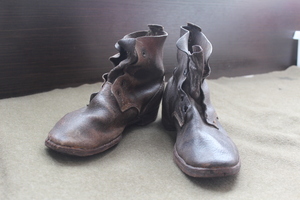 日本陸軍　兵下士官用　編上靴　11文（26.4cm）　検：日本軍　軍刀　軍服　サーベル