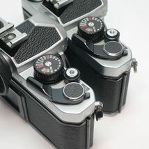 17) ニコン Nikon FM2 ボディ シルバー MF 一眼レフ フィルムカメラ 2台セット_画像5