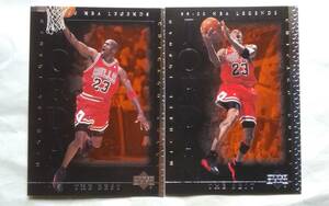 1999-00 UPPER DECK NBA LEGENDS CHICAGO BULLS 【MICHAEL JORDAN】 THE BEST #81 & #82