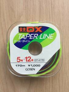 * ( Gosen ) fluorescence DX taper line 5~12 number 170m volume tax included regular price 1100 jpy 