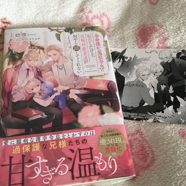 新品『余命僅かの悪役令息に転生したけど、攻略対象者達が何やら離してくれない』 上総啓 サマミヤアカザ ボーイズラブ 特典 イラカ