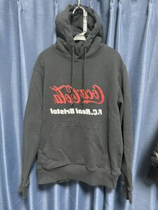 【soph.】F.C.R.B. F.C.Real Bristol COCA-COLA MIRROR LOGO HOODIE 黒 ブラック パーカー コーラ FCRB ブリストル フーディ Sサイズ