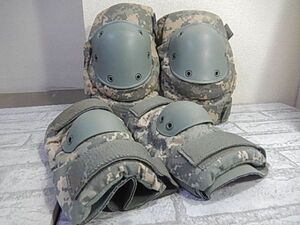 G94 訳あり特価！サイズL ◆BIJAN（B.P.E）製ACUカラー タクティカルニーパッド＆エルボーパッド◆米軍◆サバゲー！バイク！スケボー！