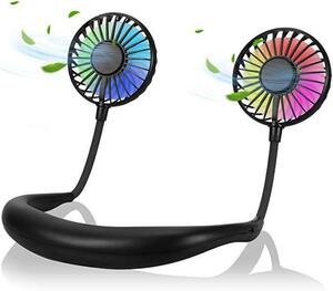 首掛け扇風機 くびかけ 扇風機 USB充電式 静音設計 最新改良版 3段階風量調節 携帯扇風機 超大容量 ミニ扇風機 寝室 車