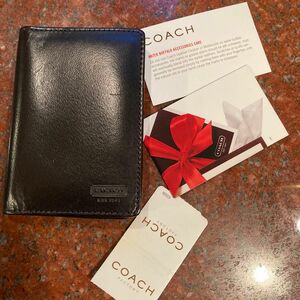 【週末セール】coach コーチ　レザー名刺入れ　黒　