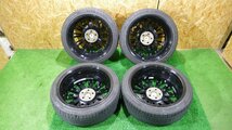 R6612IS トヨタ シエンタ外し 17インチ サマータイヤ アルミ セット MINERVA F205 195/45ZR17 22年製 LENSO 17×7J+45 100/5H ハブ73 4本_画像3