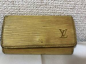 【1円~スタート】LOUIS VUITTON ルイヴィトン エピ ミュルティクレ４ 4連キーケース M63829 黄色系 鍵入れ【現状品】