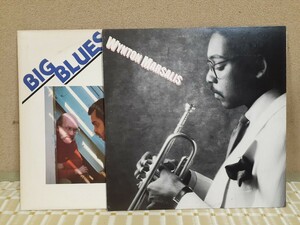 【洋楽二枚セット】LPレコード　ウィントン・マルサリス Wynton Marsalis＆ART FARMER AND JIM HALL　マルサリスの肖像＆Big Blues