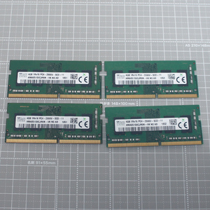 SK hynix 4GB 2666V 4枚セット 省電力デスクトップ ＆ノート用 PC4-2666V-SC0-11 HMA851S6CJR6N メモリ DDR4 SDRAM SODIMM