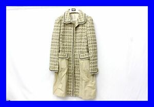 ●新品未使用 ヒロコビス HIROKO BIS デザインワンピース アイボリー ヒロココシノ HIROKO KOSHINO 9号 服上 F4387