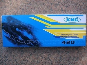 送料無料 新品 KMC 420-110L チェーン エイプ マグナ50 DT50 RD50 RZ50 RX50 TZM50R RZ50 KS-1 KR110 APE100 スーパーカブ50 pro プロ ③