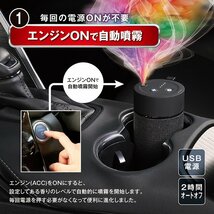 Carmate カーメイト BLANG L10004 ブラング 噴霧式フレグランスディフューザー2 ブラック (専用オイルは別売です)_画像4