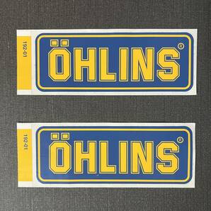 OHLINS★オーリンズ ステッカー イエロー×ブルー 2枚セット 難あり ★送料込み 発送方法/ミニレターの画像1