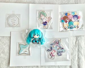 タイトーくじ 初音ミク　39の日記念くじ　初音ミク ちょこんとフィギュア　アクリルスタンド 4点セット