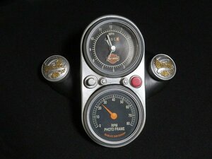 Harley-Davidson　CLOCK　ハーレーダビッドソン　メータータイプ　置き時計　デスククロック　小物入れ　フォトフレーム　