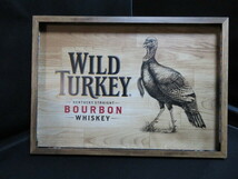 非売品 ワイルドターキー LED額縁サイン WILD TURKEY バーボンウイスキー バーグッズ 看板 ディスプレイ インテリア 未使用_画像2