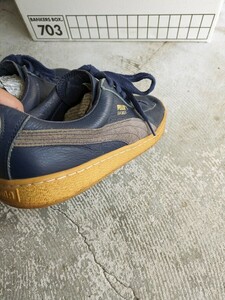 00s ビンテージ PUMA BASKET スエード スニーカーサイズUK9 US10 28 古着 USA バスケット レザー SUEDE　