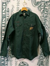 60s BSA BOYSCOUT ボーイスカウト 刺繍入り コットンツイル 長袖シャツ 15 LONG 緑 60年代 ワッペン付き ビンテージ USA製 支給品 古着 50s_画像2