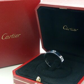 Cartier カルティエ☆ラブリング 指輪 22号 750WG 52833A ☆110 約3.6g ホワイトゴールド☆美品☆Z0302739の画像1