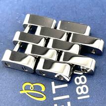 c329【20mm】”新品” BREITLING ブライトリング クロノマット44 鏡面 ポリッシュ “375A“パイロット” 5連 コマ ステンレス ベルト 純正_画像1