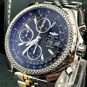 c525【ブライトリング】”OH済“神秘のガラス”未使用” BREITLING BENTLEY japan eddition ベントレーGT 日本限定 ブラック 自動巻 時計の画像1