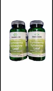 ご飯やチョコ等の糖質対策に！スワンソン期限は2026年以降！一 粒にギムネマ400mg100カプセル ギムネマシルベスタ×2